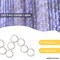 Perfect Holiday 300 LED Curtain String Lights Plug In - 8 Light Modes - Remote Control Included